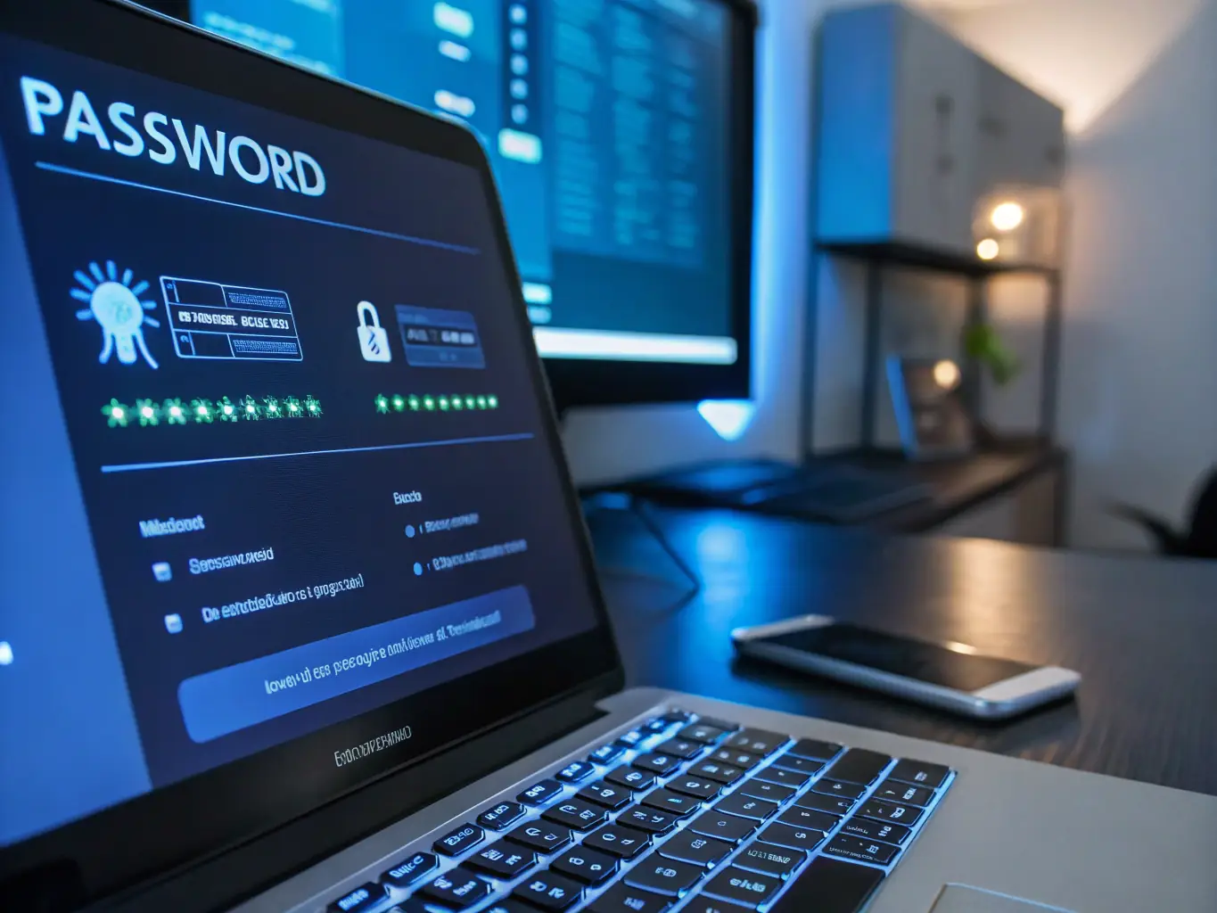 A visual representation of Keepaas generating a strong, unique password. The image includes a variety of characters and symbols, emphasizing the complexity and security of the generated password.